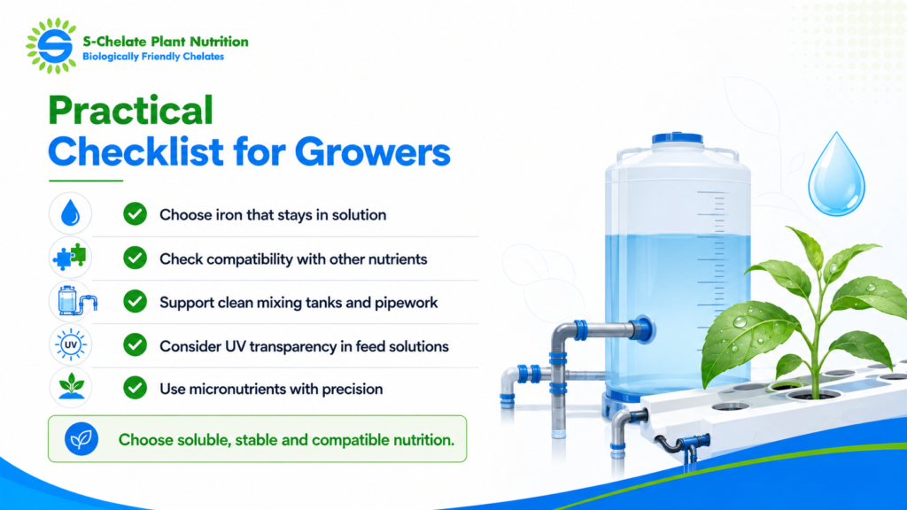 Checklist for growers